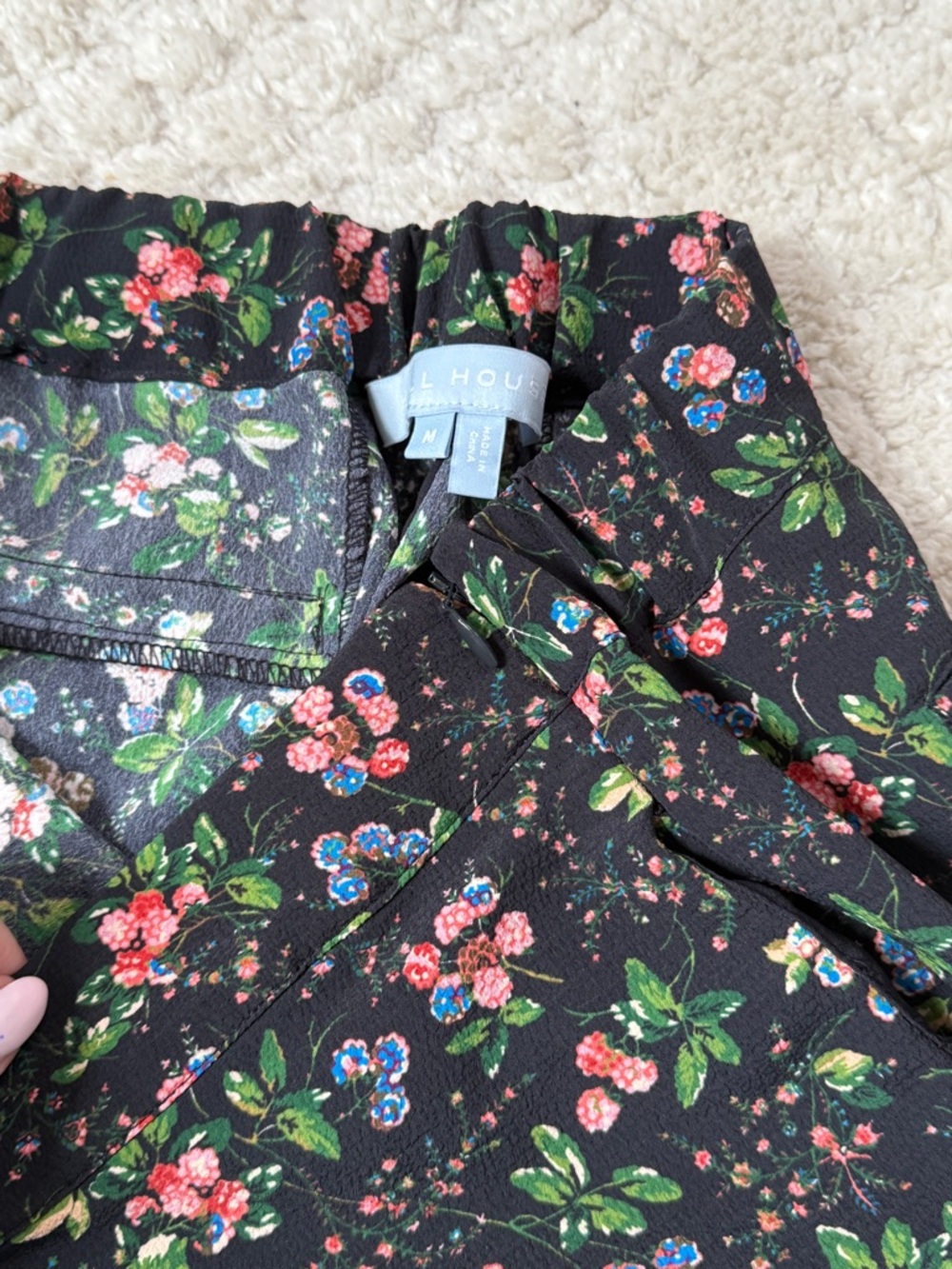 Hill House Home Matching Floral Print Pant Set, Navy, Medium - Picture 5 of 9